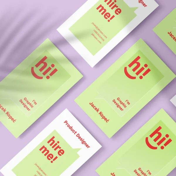 Wizytówki multiloft z lakierem UV