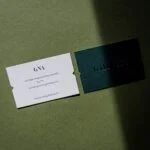 Wizytówki kaszerowane